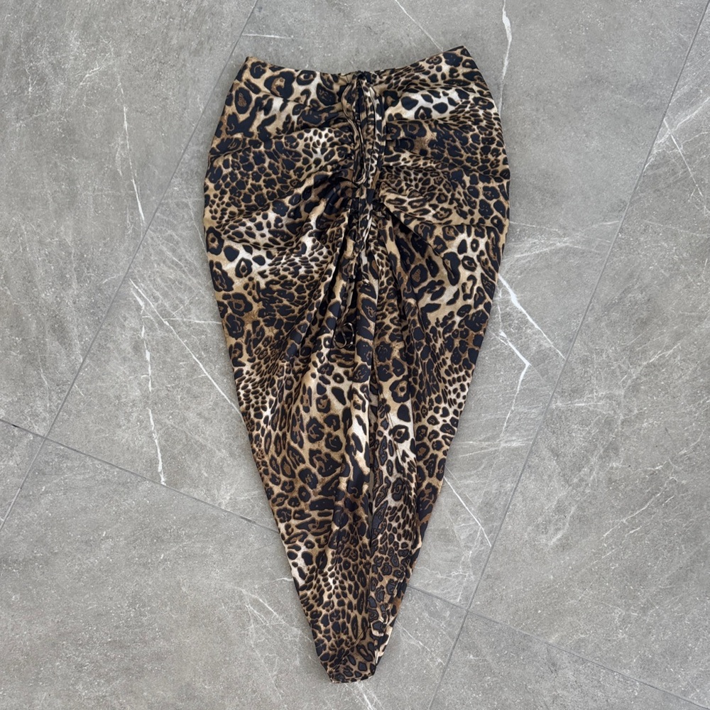 Leopard Print Women's Skirt or Bathing suit coverup